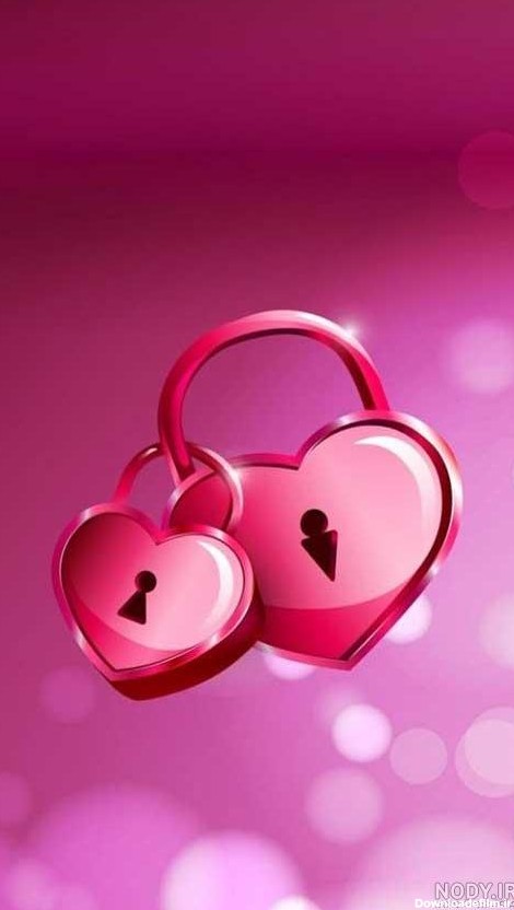 تصویر زمینه قلب رنگی