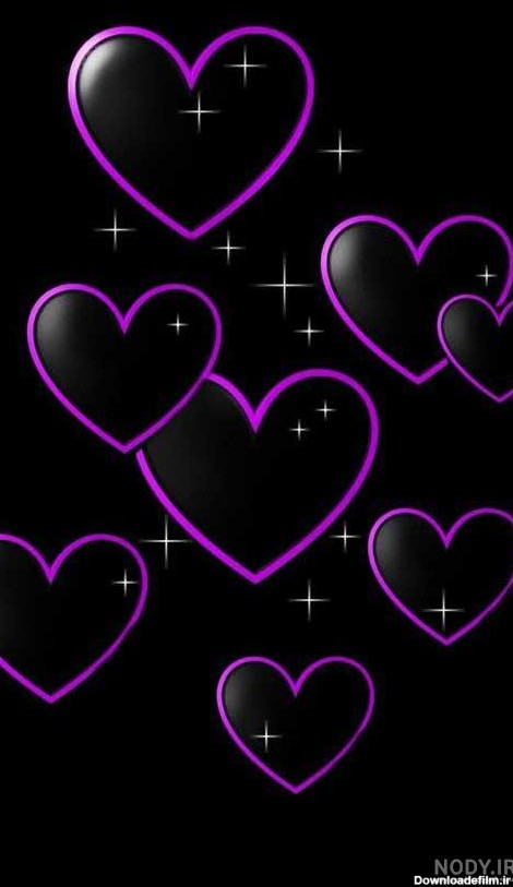 تصویر زمینه قلب رنگی