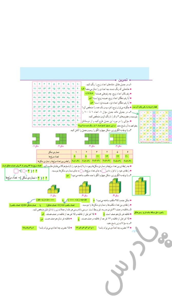 دانلود عکس ریاضی ششم صفحه ۶