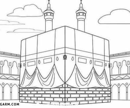 نقاشی خانه خدا آسان