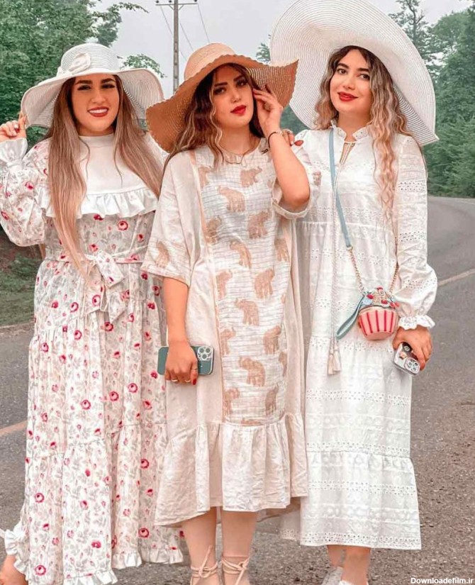 عکس لباس ساحلی بلند آستین دار