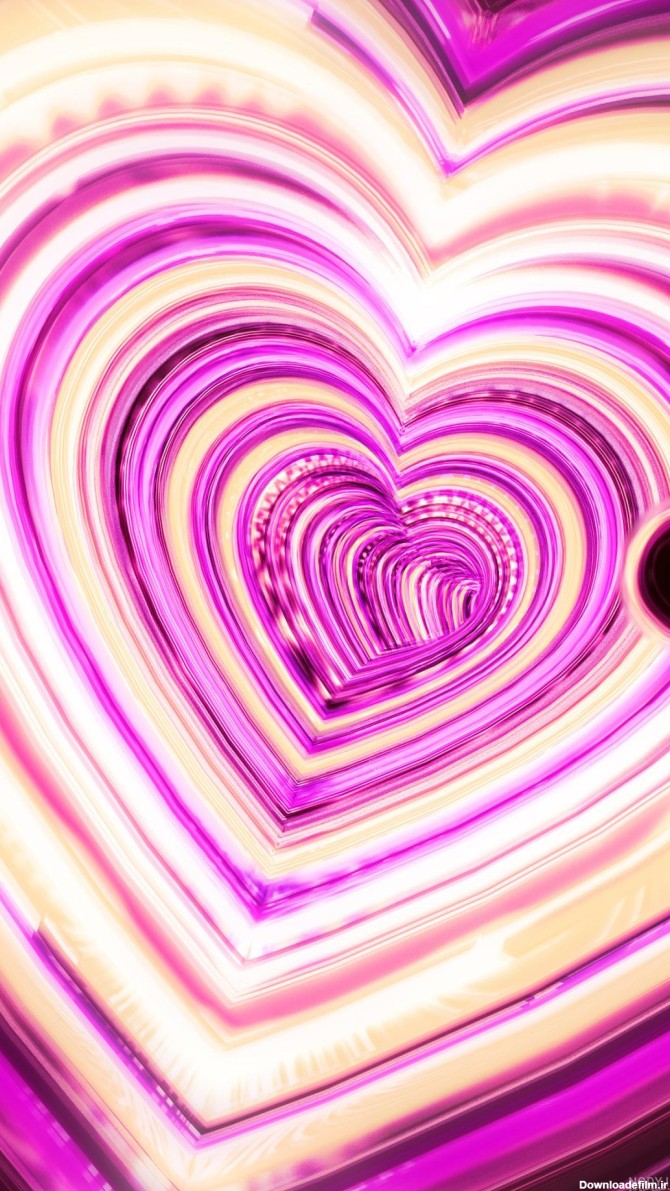 تصویر زمینه قلب رنگی