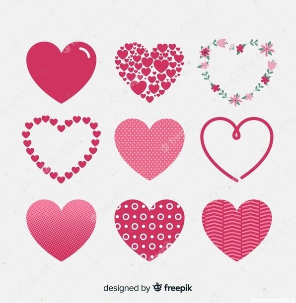 تصویر زمینه قلب رنگی