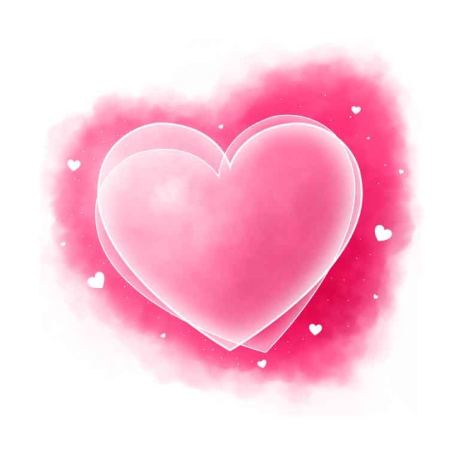 تصویر زمینه قلب رنگی