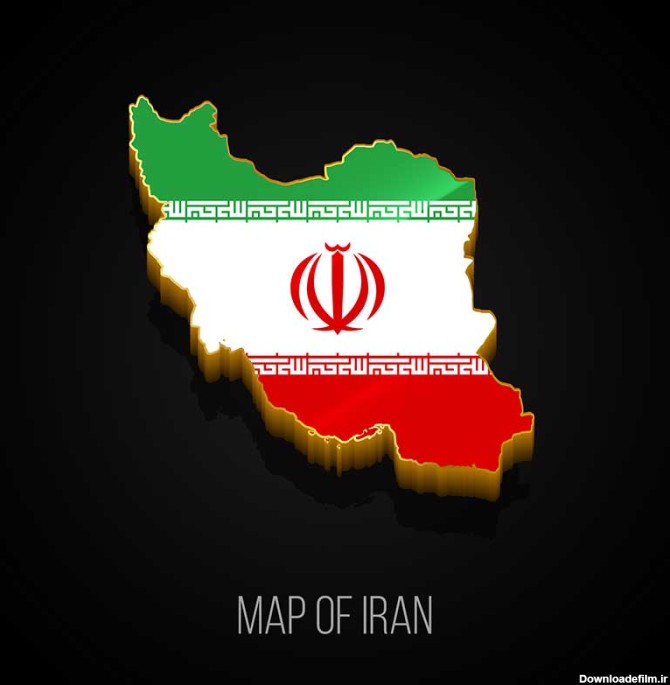 عکس نقشه پرچم ایران