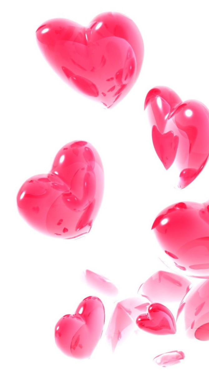 تصویر زمینه قلب رنگی