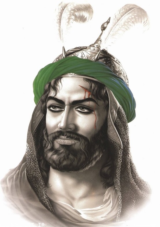 عکس صورت امام حسین