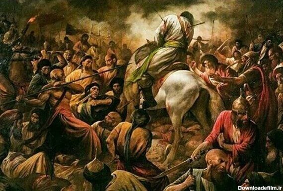 عکس امام حسین در صحرای کربلا