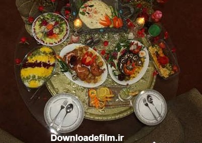 عکس غذا عروس و داماد