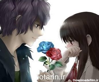 دختر و پسر رمانتیک عکس انیمه ای عاشقانه