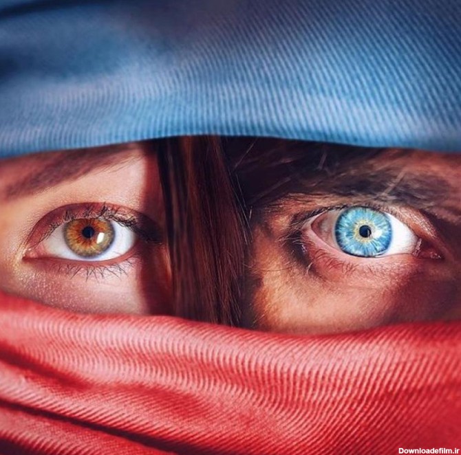 عکس دختر چشم ابی طبیعی