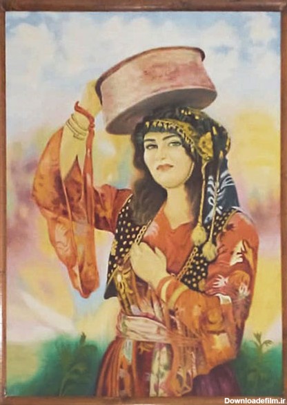 عکس رنگ روغن چهره زن
