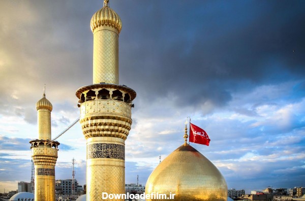 عکس با حرم امام حسین