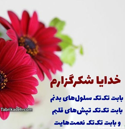 عکس نوشته خدایا سپاسگزارم