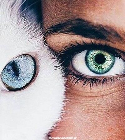 عکس دختر چشم ابی طبیعی