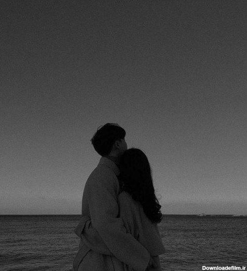 عکس فیک عاشقانه سیاه سفید