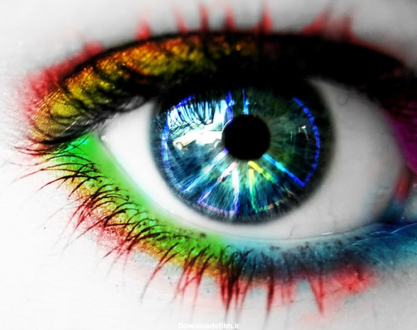 عکس دختر چشم ابی طبیعی