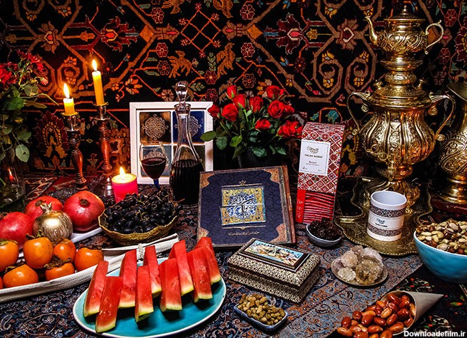 عکس شب یلدای سفره