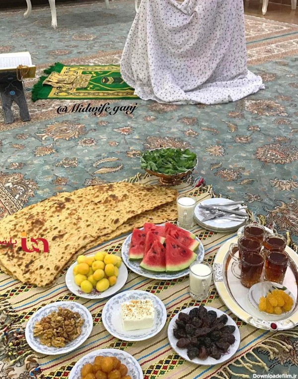 عکس سفره ی افطار