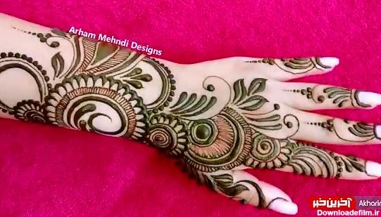 عکس نقش حنا خلیجی