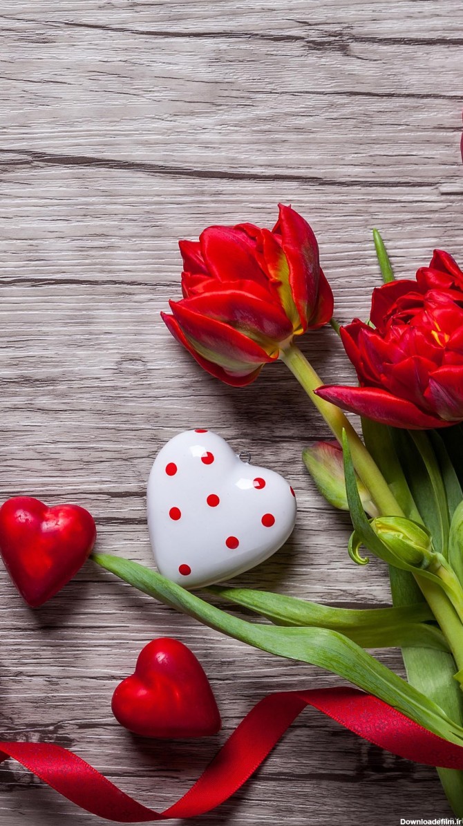 تصویر زمینه قلب رنگی